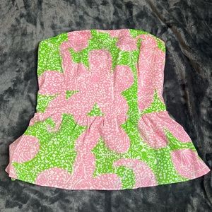 Lilly Pulitzer Strapless Top